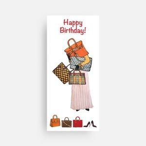 x10 Fashion Birthday Cards Purse Handbag Fashionista Card Sets
